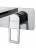 Wonzon &amp; Woghand Frame WW-88869010-CR Смеситель для раковины встраиваемый черный матовый
