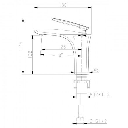 Lemark Bellario LM6806C смеситель для раковины