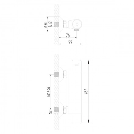 Термостат Lemark Thermo LM7733C смеситель для душа, термостатический