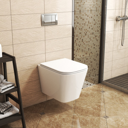 Owl Vatter Ruta H mini Slim Унитаз подвесной безободковый с сиденьем DP микролифт
