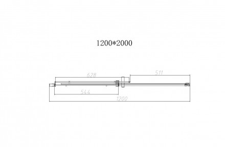 Vincea Dice VDS-4D120CL душевая дверь
