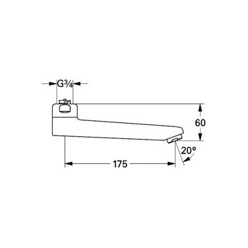 Grohe 13462 000 Излив 17.5 см