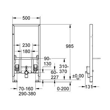 Grohe Rapid SL 38545000 Инсталляция для биде