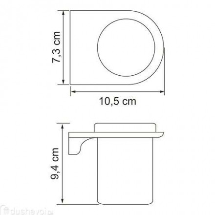 Wasserkraft Kammel K-8328WHITE Подстаканник одинарный