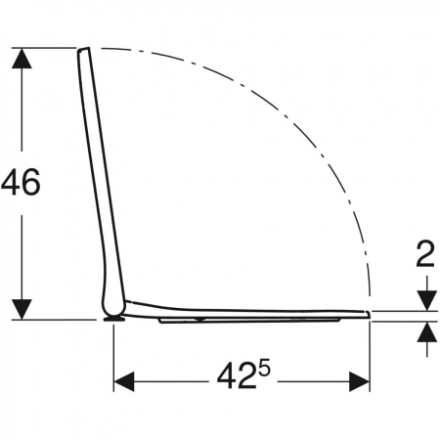 Geberit Smyle Square 500.237.01.1 Сиденье с крышкой микролифт