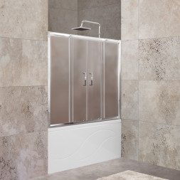 BelBagno UNIQUE-VF-2-150/180-140-P-Cr душевая шторка на ванну