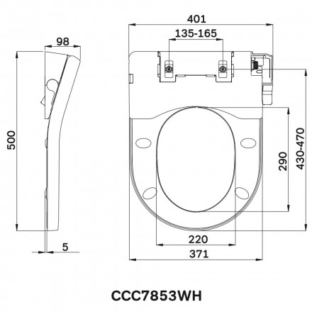 Am.pm Clean Care CCC7853WH Электронная крышка-биде