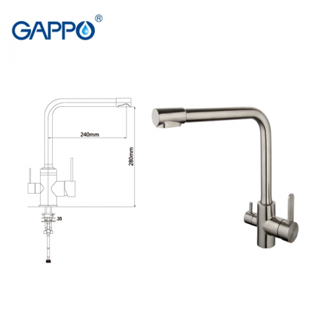 Gappo G4399-1 Смеситель для кухни