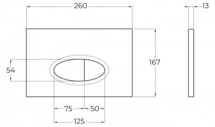 Belbagno BB051BL клавиша смыва