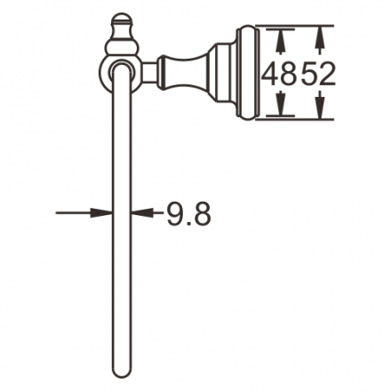 Rose RG1106Q Полотенцедержатель в форме кольца бронза