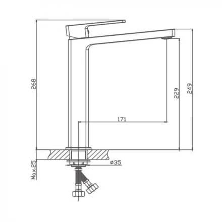 Haiba HB11615-7 Смеситель для раковины