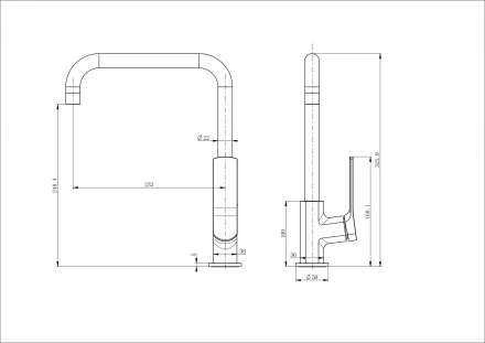 Wonzon &amp; Woghand WW-L1006-MW Смеситель для кухни брашированное золото