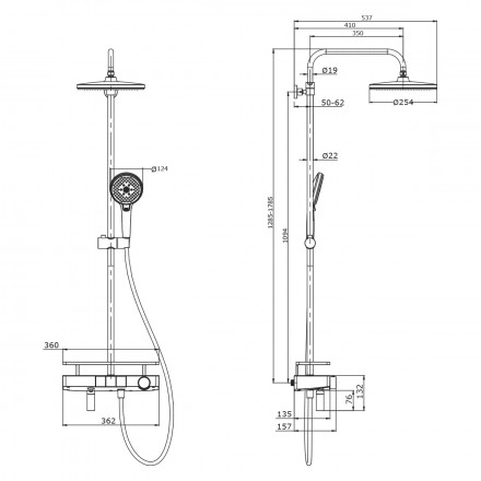 Lemark Tropic LM7011C Душевая стойка