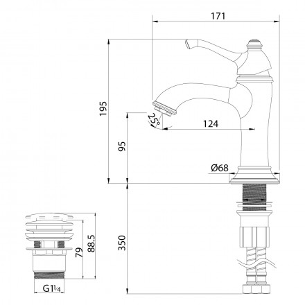 Lemark Greek LM5506GG смеситель для раковины