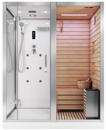 Ceruttispa ALBANO-R White Комбинированная сауна 180x110