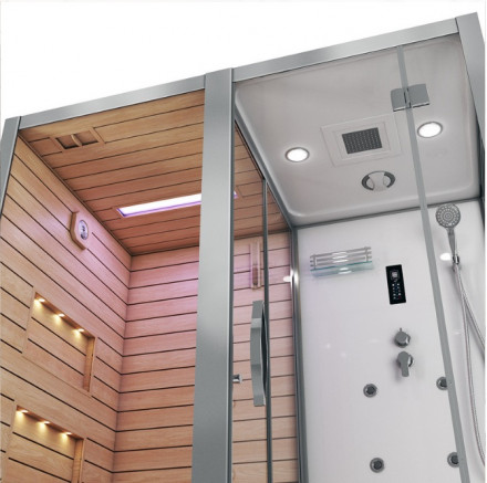 Ceruttispa ALBANO-R White Комбинированная сауна 180x110