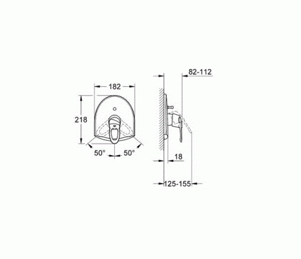 Grohe Chiara 19155CA0 Смеситель для ванны