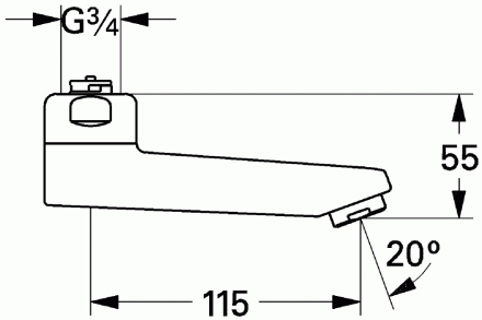 Grohe 13461 000 Излив 11.5 см