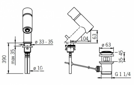 Oras Alessi 8518F смеситель для биде