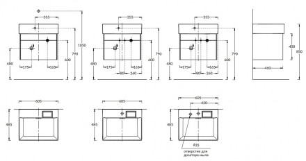 Kerama Marazzi Logica 60 тумба подвесная 2 ящика, белоснежный