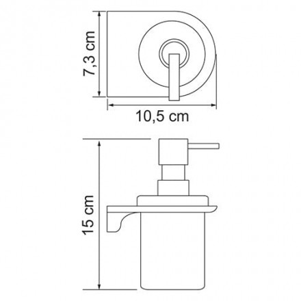 Wasserkraft Kammel K-8399WHITE Дозатор для жидкого мыла