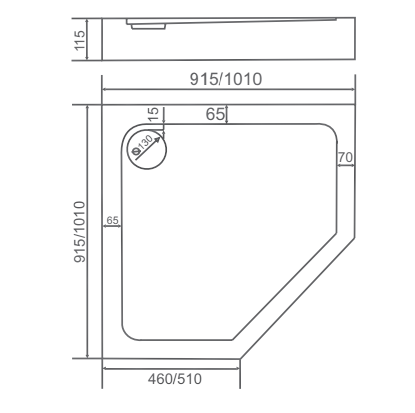Good Door Диамант 90x90 душевой поддон