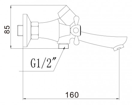 Fmark FM2227 смеситель для ванны