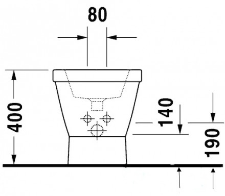 Duravit 2nd Floor 013610 Биде напольное