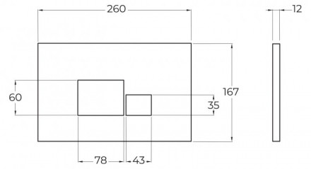 Belbagno BB071BL клавиша смыва