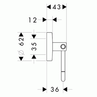 Держатель для туалетной бумаги Hansgrohe Logis 40526000