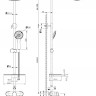 Lemark Linara LM0462C смеситель для ванны и душа с регулируемой высотой штанги Lemark Linara LM0462C смеситель для ванны и душа с регулируемой высотой штанги