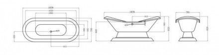 Elegansa DIANA Чугунная ванна 180x80