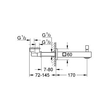 Grohe Eurocube 13304 000 Излив 17 см
