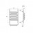 Полотенцесушитель водяной Point PN01156S П5 500x600, хром