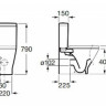 Roca GAP Rimless 341730000 Бачок 4/2 литра, нижний подвод Roca GAP Rimless 341730000 Бачок 4/2 литра, нижний подвод