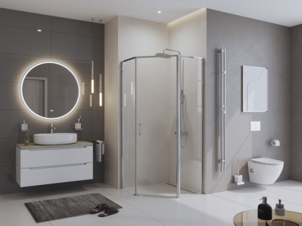 BelBagno UNO-195-P-1-80-C-Cr душевой уголок