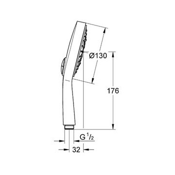 Grohe Power and Soul Cosmopolitan 27663LS0 ручной душ