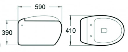 Santiline SL-5001 Унитаз подвесной