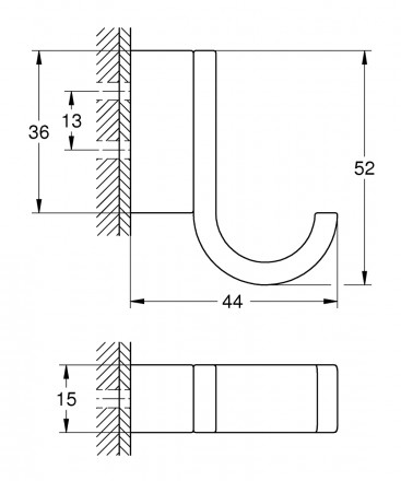 Grohe Selection 41039000 Крючок