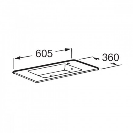Roca DEBBA UNIK 32799H00Y раковина 60