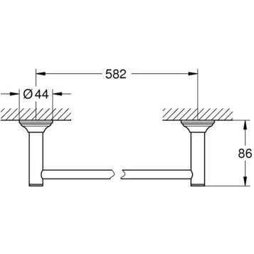 Grohe Essentials Authentic 40653001 Держатель для полотенца