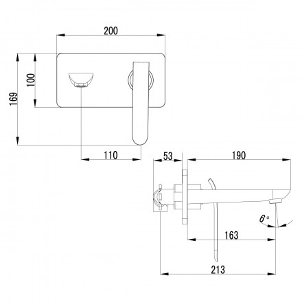 Lemark Melange LM4926CW смеситель для раковины, встраиваемый
