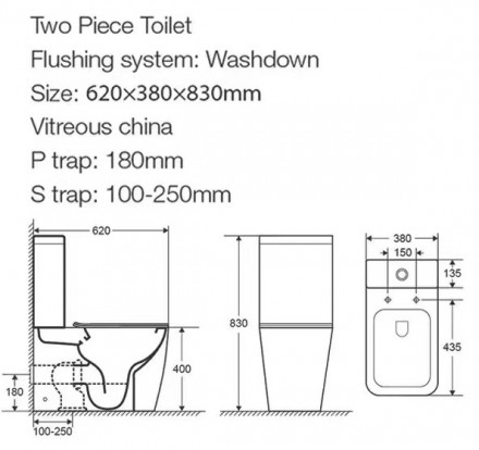 Cerutti MIMI CT8707 Напоный унитаз с бачком и крышкой сиденьем
