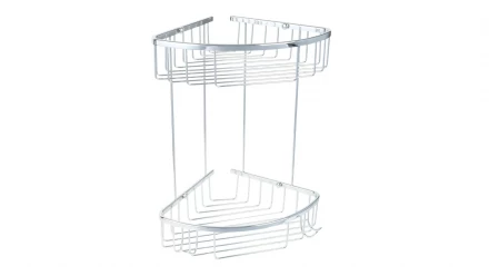Fixsen Hotel FX-31051-2 Полка угловая двухэтажная , хром