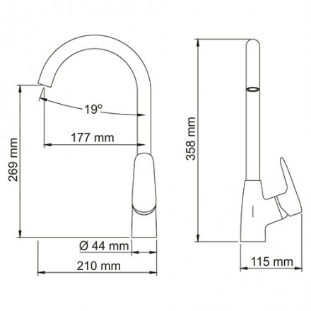 Wasserkraft Vils 5607 Смеситель для кухни