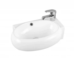 Milleau Perl MU058B-GW Раковина подвесная 43x29x14.5 белый глянец