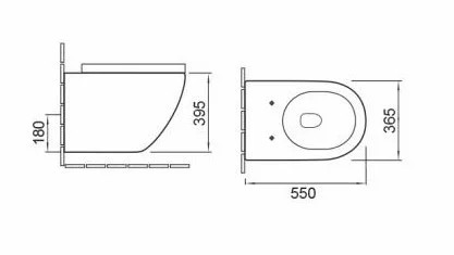 Santiline SL-5002 Унитаз подвесной