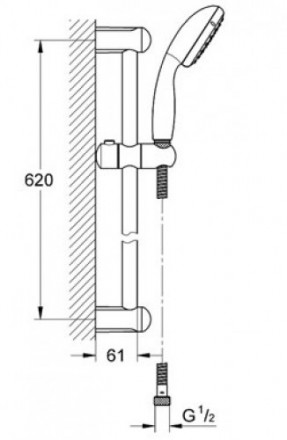 Grohe Tempesta New 100 27598001 Душевой гарнитур