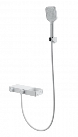 Wonzon &amp; Woghand Shelf WW-B2551-MW Смеситель для ванны с душем и термостатом брашированное золото