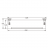 Rose RG1119Q Полка стеклянная 1-ярусная бронза